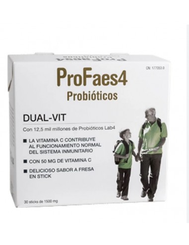 ProFaes4 Probióticos Dual Vit 30 sticks