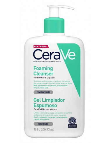 CeraVe Gel Limpiador Espumoso 473 ml