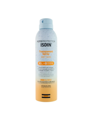 Fotoprotector ISDIN SPF30 Transparent Spray Wet Skin