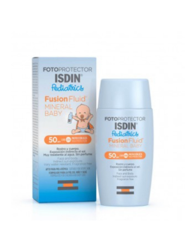 Fotoprotector ISDIN Pediatrics Fusión Fluid Mineral Baby SPF50+ 50 ml