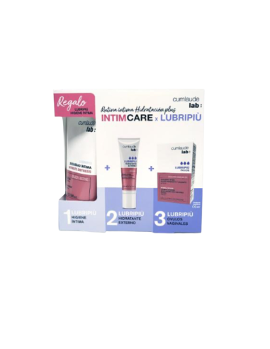 Cumlaude Lab Pack Lubripiu Hidratante Externo 30 ml + Óvulos Vaginales Hidratantes 10 u + Gel Higiene Íntima 100 ml