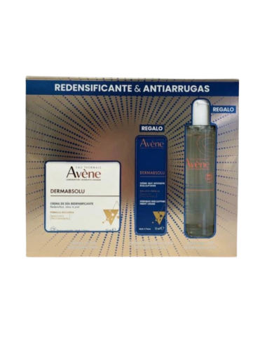 Avène PACK Dermabsolu- Crema Día Redensificante 50 ml + Regalo Crema Noche 10 ml + Regalo Agua Micelar 100 ml