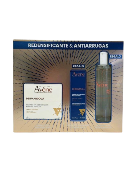 Avène PACK Dermabsolu- Crema Día Redensificante 50 ml + Regalo Crema Noche 10 ml + Regalo Agua Micelar 100 ml