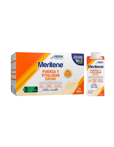 Meritene FUERZA Y VITALIDAD - Drink VAINILLA 12U