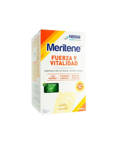 Meritene FUERZA Y VITALIDAD - VAINILLA 15 sobres