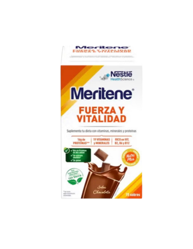 Meritene FUERZA Y VITALIDAD - CHOCOLATE 15 sobr
