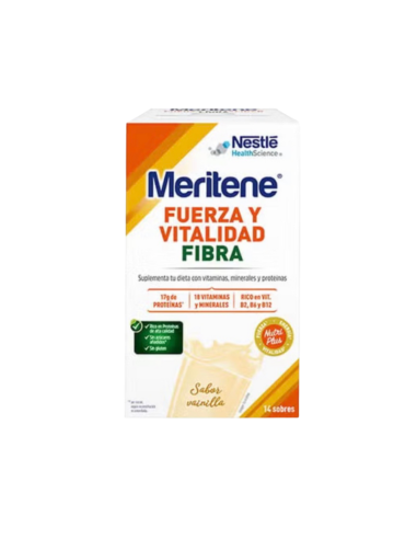 Meritene FUERZA Y VITALIDAD- Fibra VAINILLA 14 sobres
