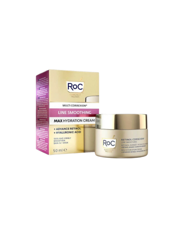 RoC Retinol Line Smoothing Max Hydration 50 ml – Hidratación intensa y primeras arrugas